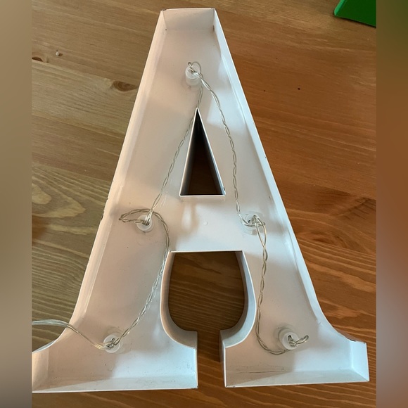 Letter A Metal LED Sign - Picture 3 of 6